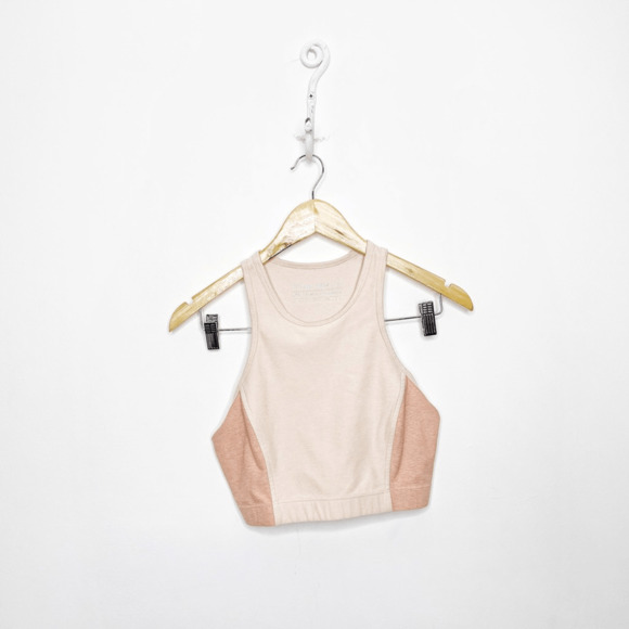 OUTDOOR VOICES Athena Crop Top Rose Quartz Terracotta LE WOMENS SMALL S - Picture 1 of 5